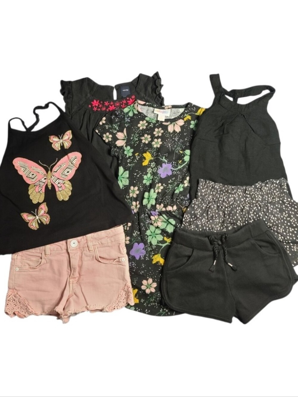 Baby Gap & H&M Toddler Girls Dark Coquette Floral Bundle Size 2T
